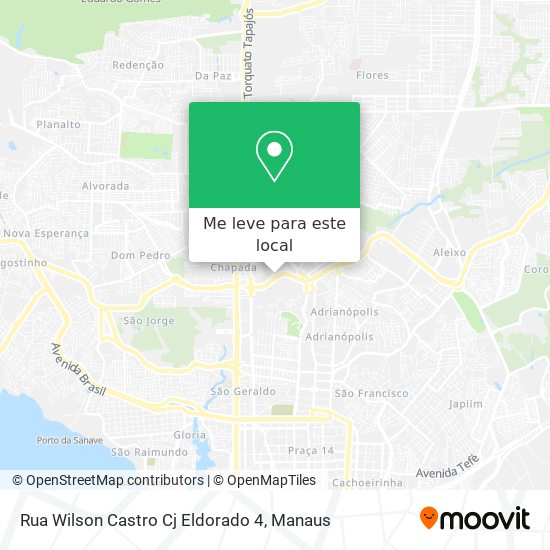 Rua Wilson Castro Cj Eldorado 4 mapa