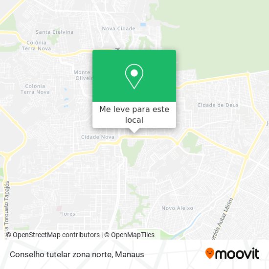 Conselho tutelar zona norte mapa