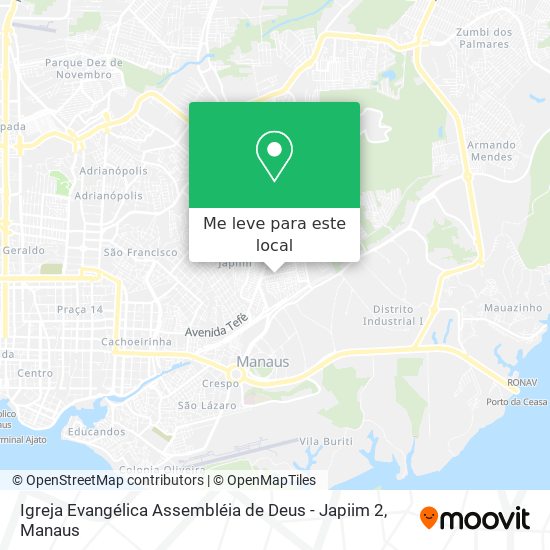 Igreja Evangélica Assembléia de Deus - Japiim 2 mapa