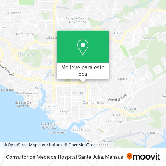 Consultorios Medicos Hospital Santa Julia mapa