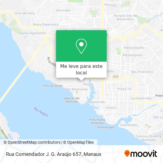 Rua Comendador J. G. Araújo 657 mapa