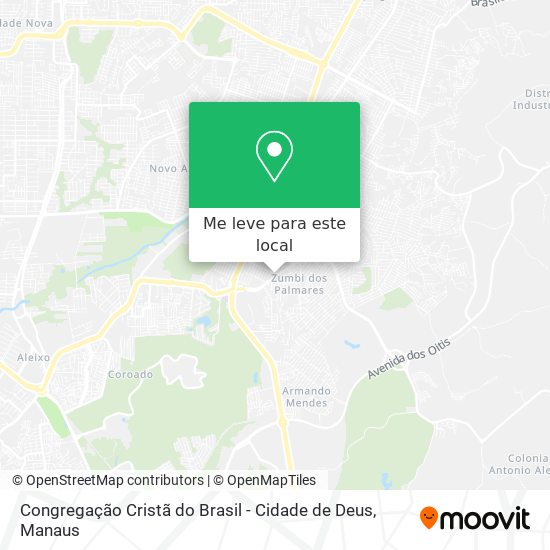Congregação Cristã do Brasil - Cidade de Deus mapa