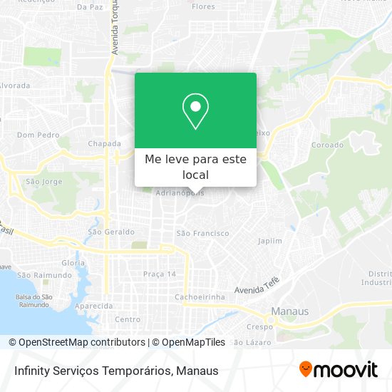 Infinity Serviços Temporários mapa