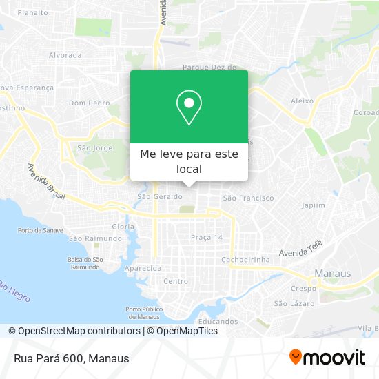 Rua Pará 600 mapa