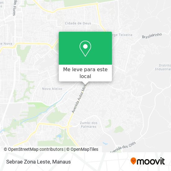 Sebrae Zona Leste mapa
