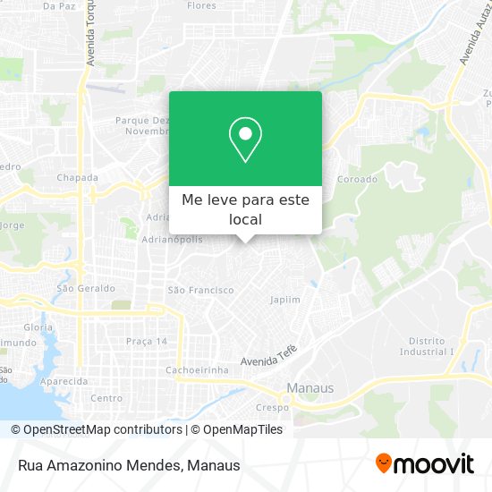 Rua Amazonino Mendes mapa