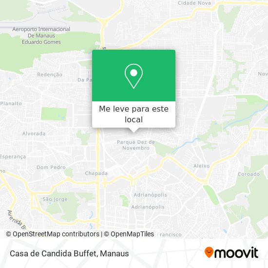 Casa de Candida Buffet mapa