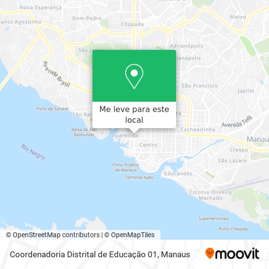 Coordenadoria Distrital de Educação 01 mapa