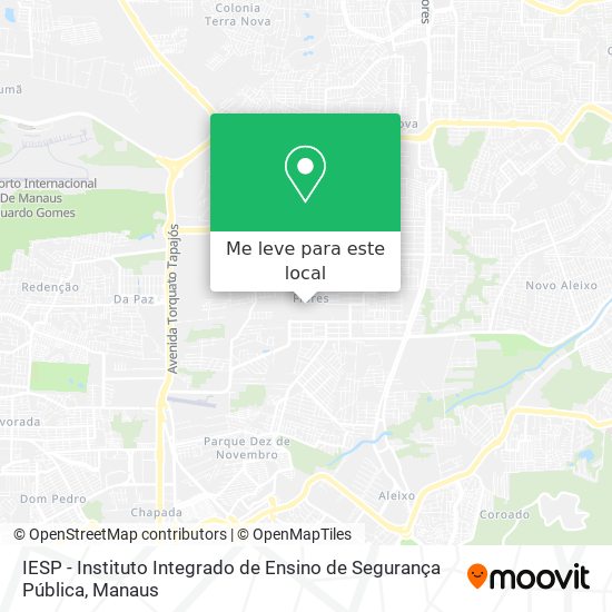 IESP - Instituto Integrado de Ensino de Segurança Pública mapa