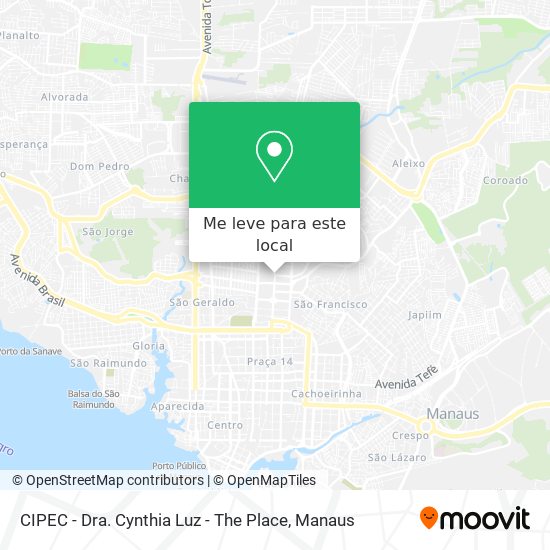 CIPEC - Dra. Cynthia Luz - The Place mapa