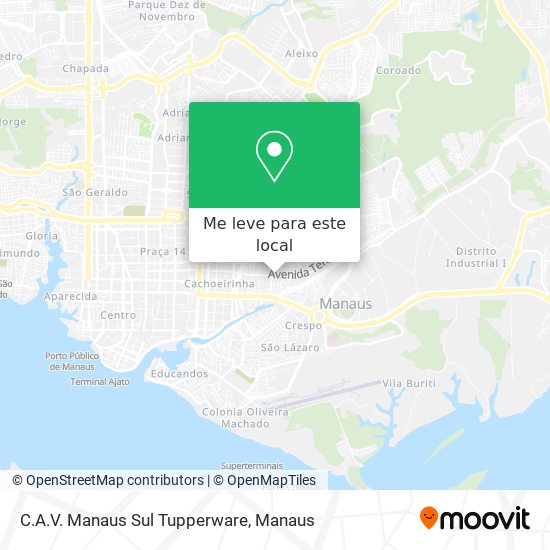 C.A.V. Manaus Sul Tupperware mapa