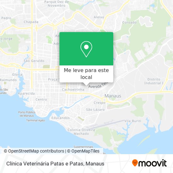 Clínica Veterinária Patas e Patas mapa
