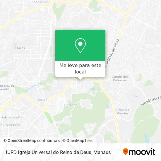 IURD Igreja Universal do Reino de Deus mapa
