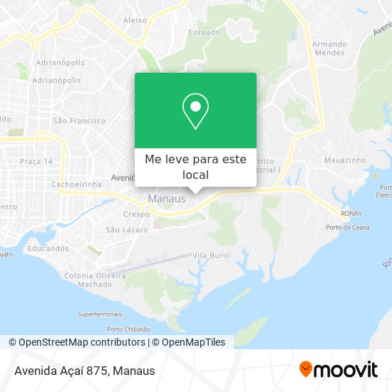 Avenida Açaí 875 mapa