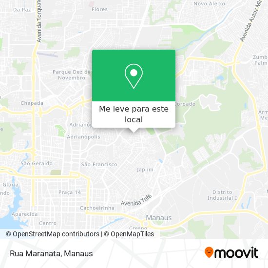 Rua Maranata mapa
