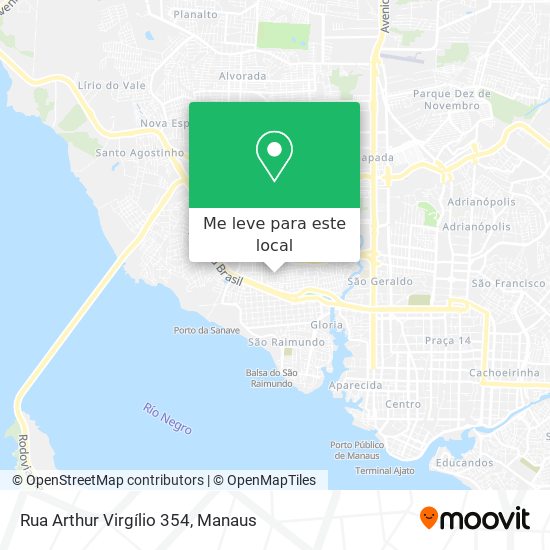 Rua Arthur Virgílio 354 mapa