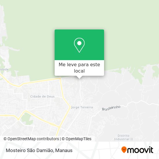 Mosteiro São Damião mapa