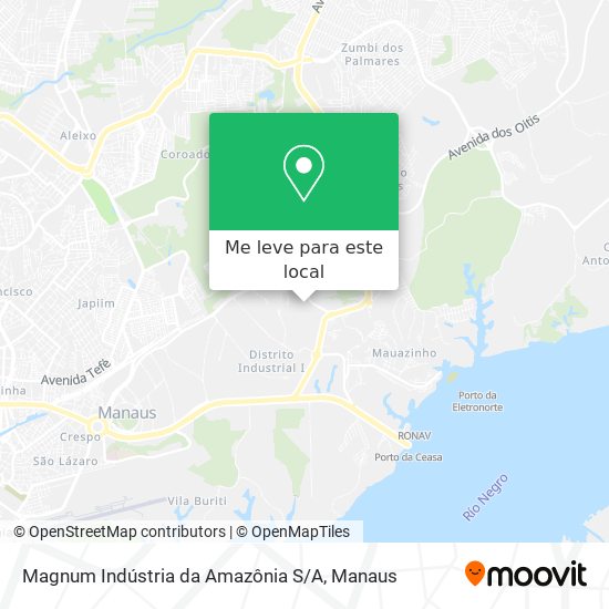 Magnum Indústria da Amazônia S / A mapa