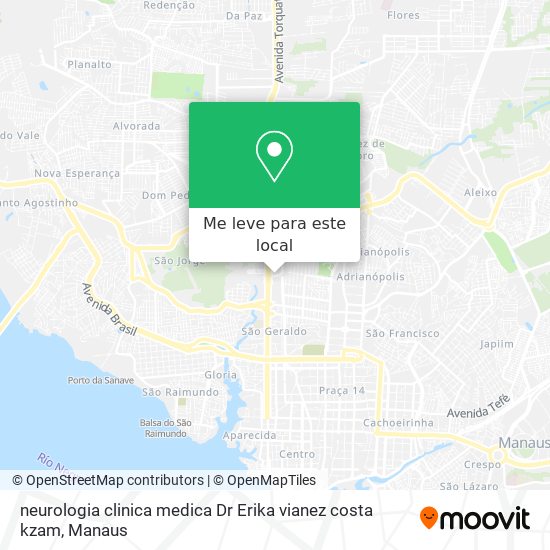 neurologia clinica medica Dr Erika vianez costa kzam mapa