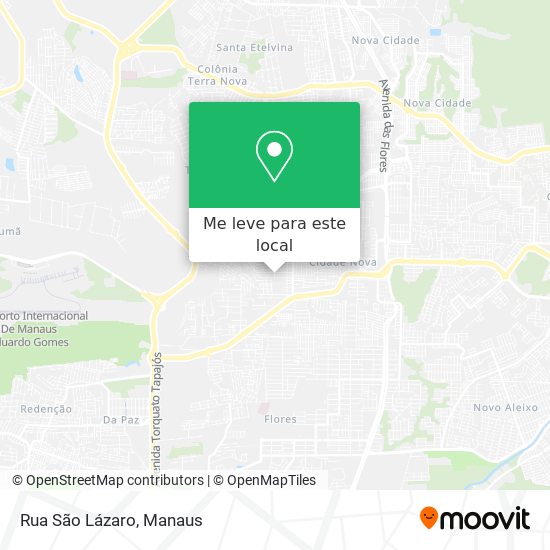Rua São Lázaro mapa