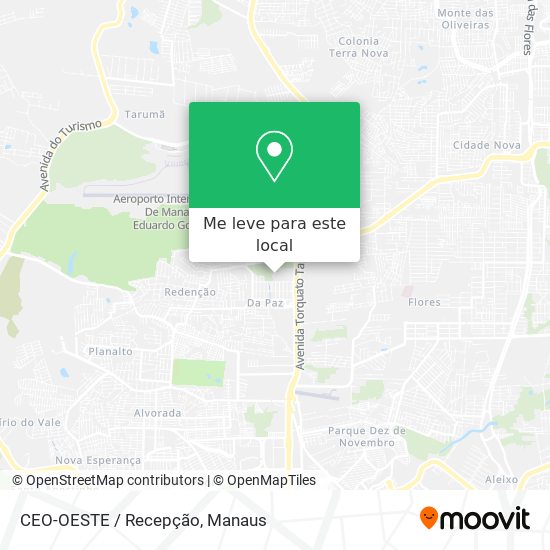 CEO-OESTE / Recepção mapa
