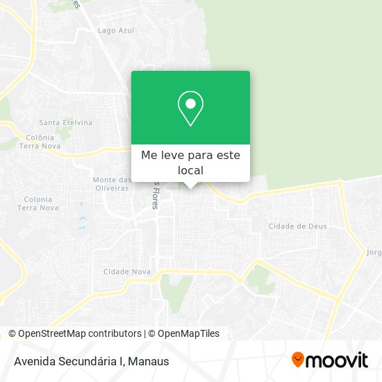 Avenida Secundária I mapa