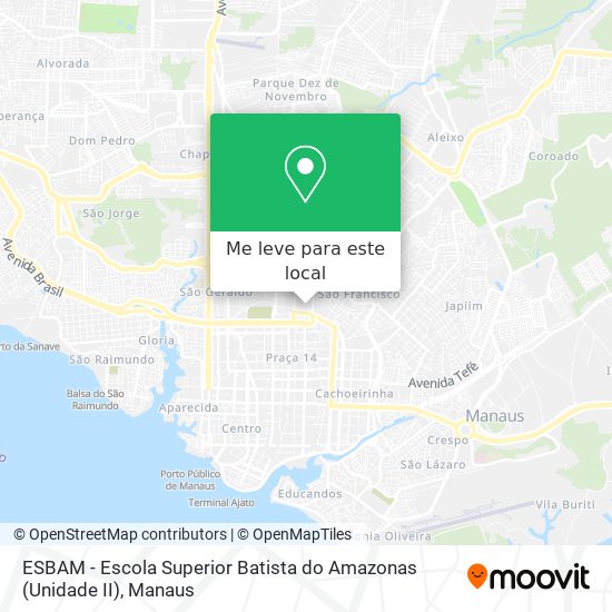 ESBAM - Escola Superior Batista do Amazonas (Unidade II) mapa