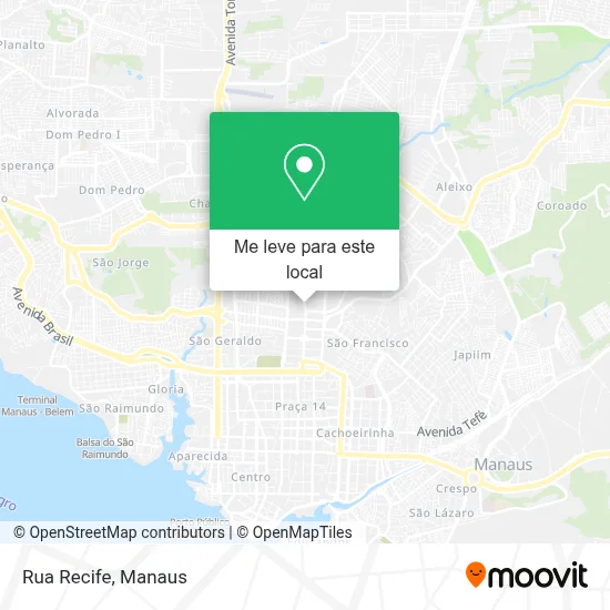 Rua Recife mapa
