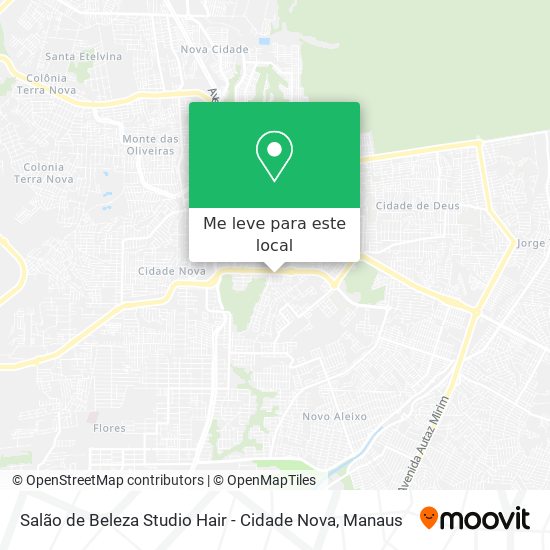 Salão de Beleza Studio Hair - Cidade Nova mapa