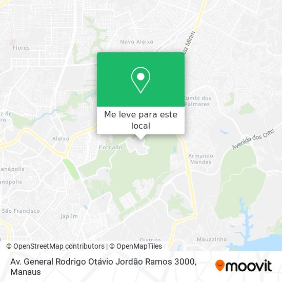 Av. General Rodrigo Otávio Jordão Ramos 3000 mapa