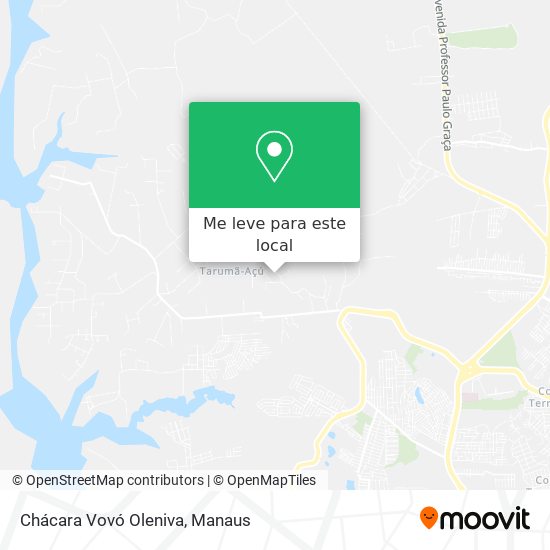 Chácara Vovó Oleniva mapa