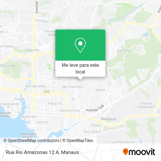 Rua Rio Amazonas 12 A mapa
