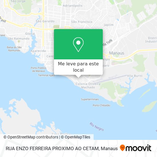 RUA ENZO FERREIRA PROXIMO AO CETAM mapa