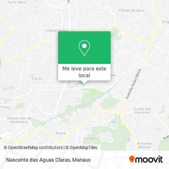 Nascente das Aguas Claras mapa