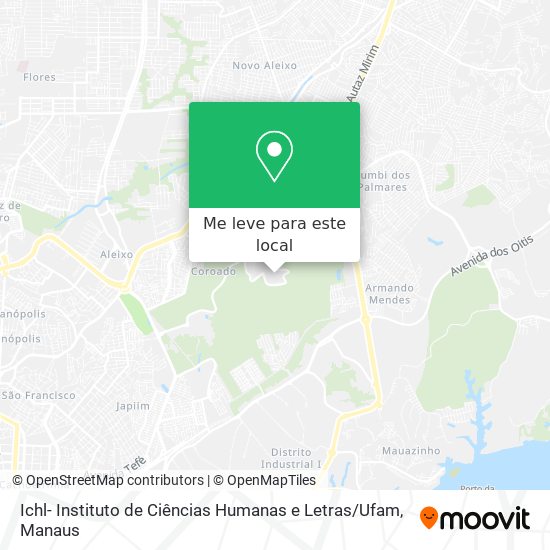 Ichl- Instituto de Ciências Humanas e Letras / Ufam mapa