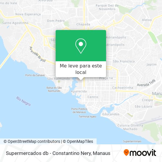 Supermercados db - Constantino Nery mapa