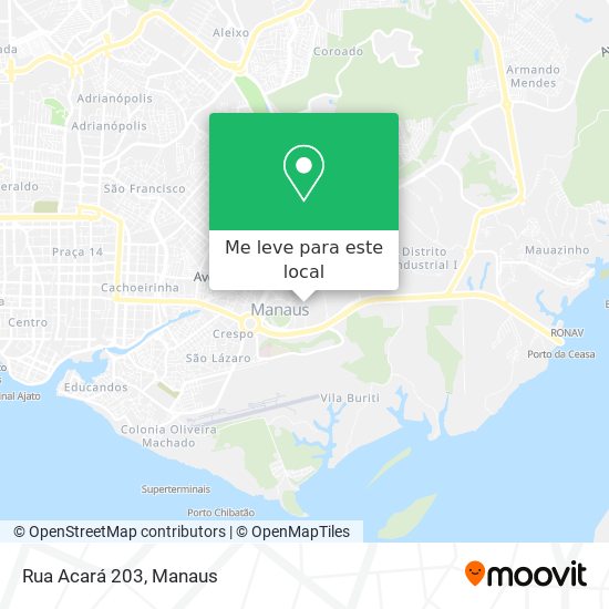 Rua Acará 203 mapa