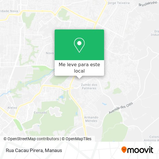 Rua Cacau Pirera mapa