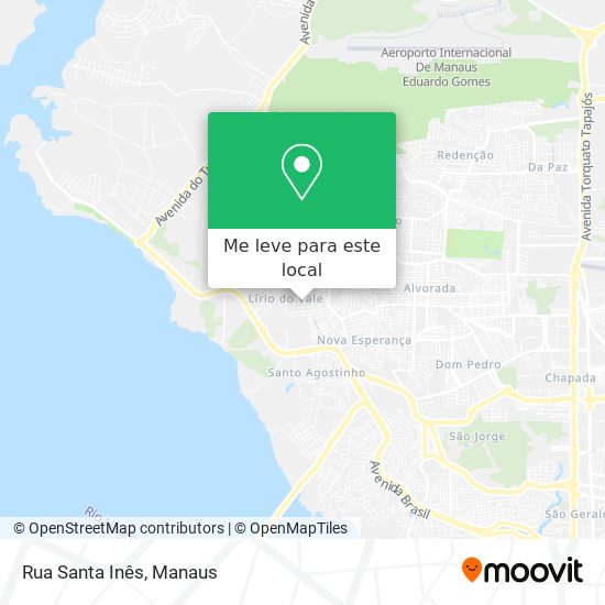 Rua Santa Inês mapa