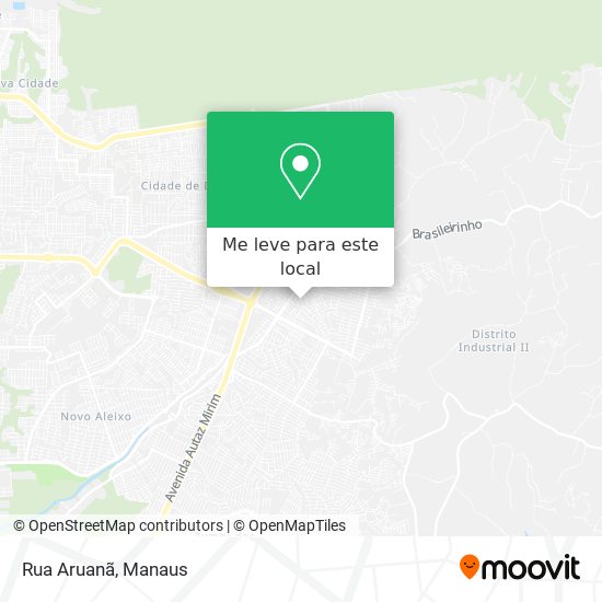 Rua Aruanã mapa
