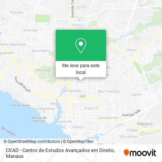 CEAD - Centro de Estudos Avançados em Direito mapa