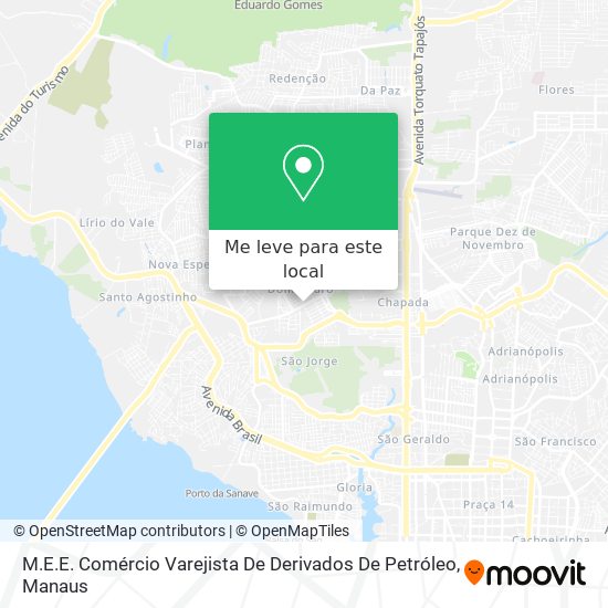 M.E.E. Comércio Varejista De Derivados De Petróleo mapa