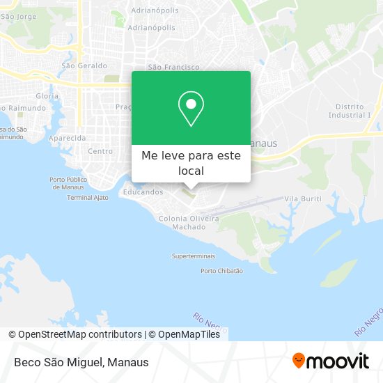 Beco São Miguel mapa