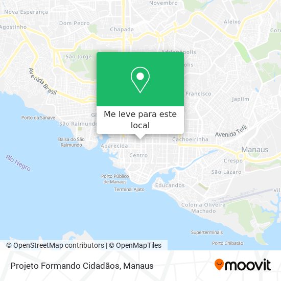 Projeto Formando Cidadãos mapa