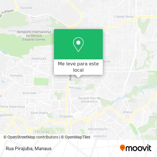 Rua Pirajuba mapa