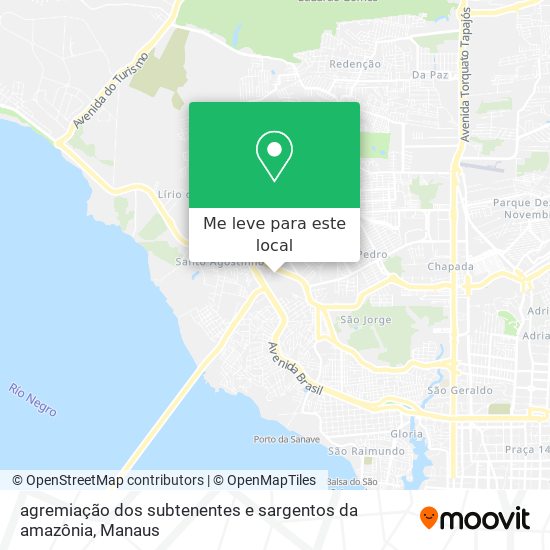 agremiação dos subtenentes e sargentos da amazônia mapa