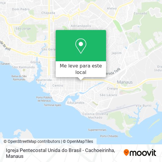 Igreja Pentecostal Unida do Brasil - Cachoeirinha mapa