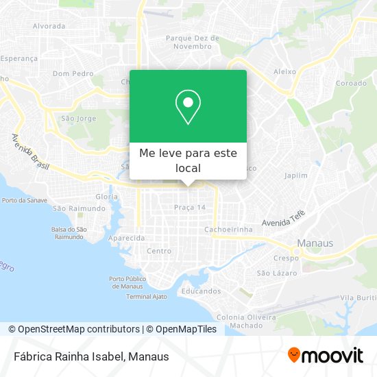 Fábrica Rainha Isabel mapa