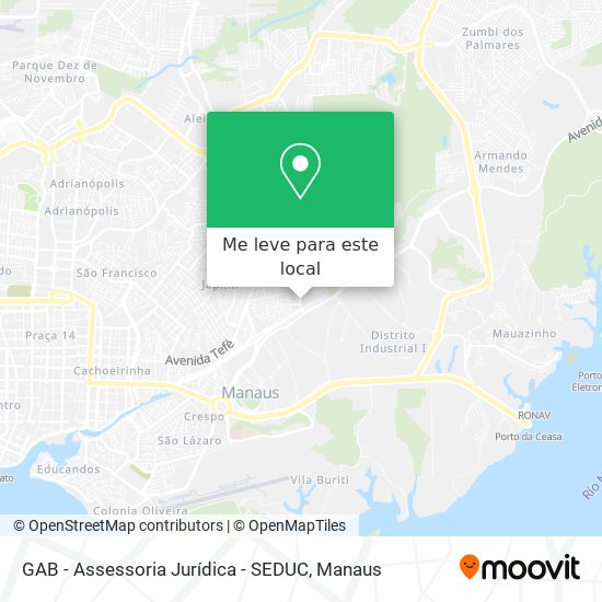 GAB - Assessoria Jurídica - SEDUC mapa