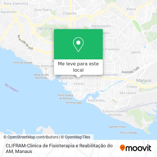 CLIFRAM-Clinica de Fisioterapia e Reabilitação do AM mapa